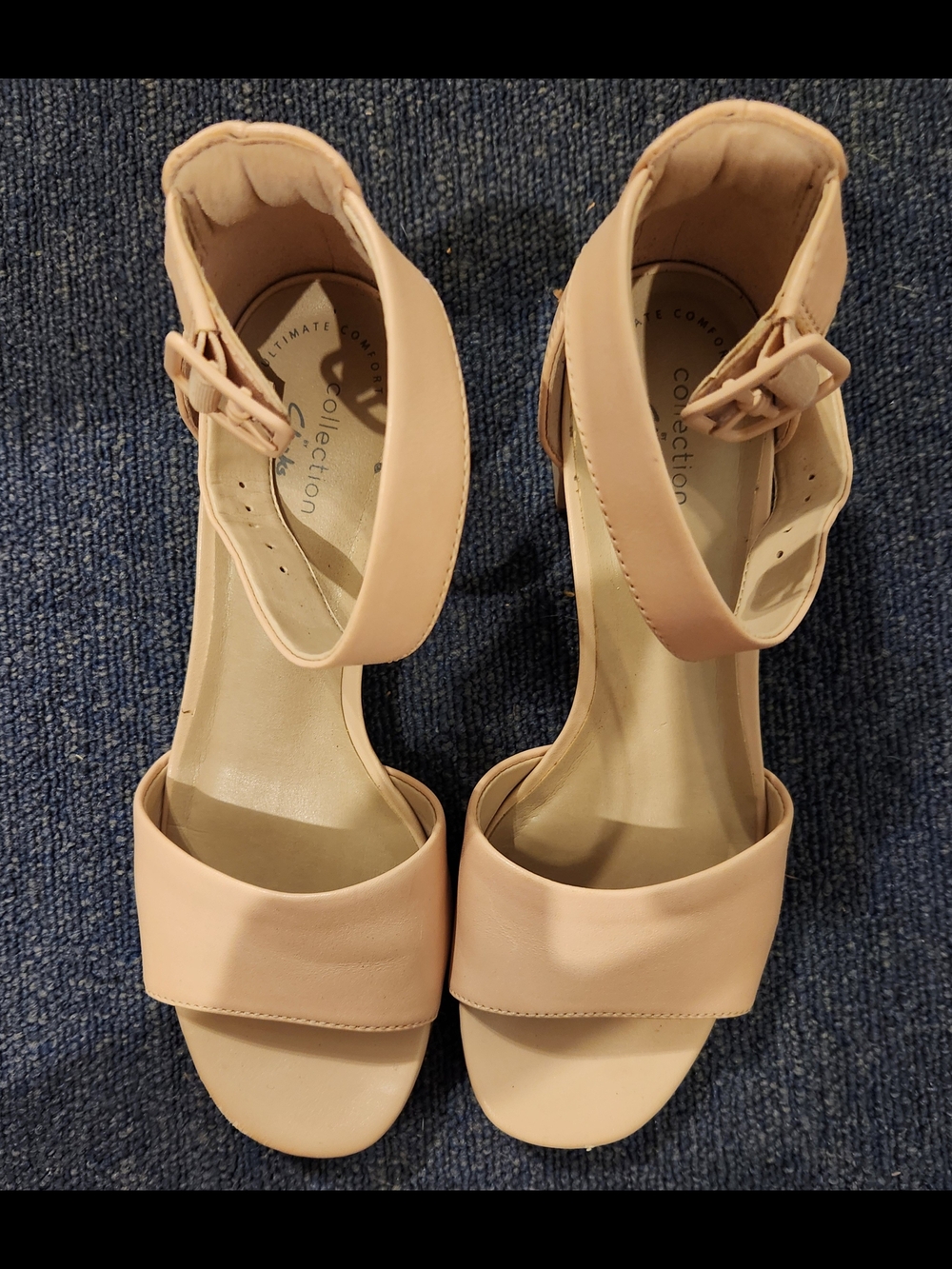Clarks Blush Ankle-Strap Sandals
